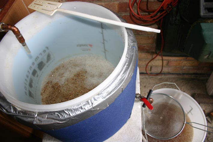 batch sparge run-off into underback 2